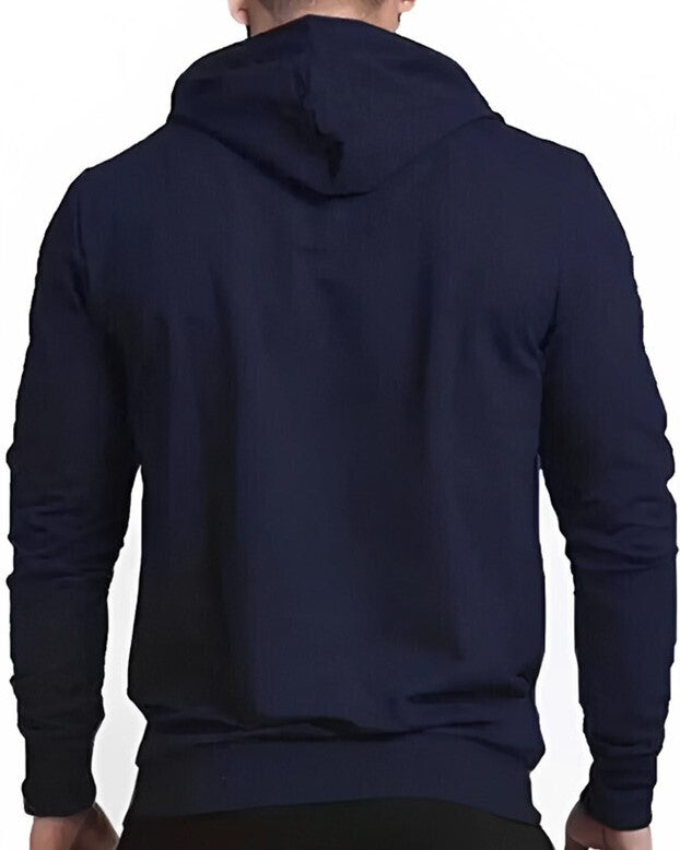 Heart Beat Printed Hoodie SweatShirt - FastColors #color_Navy