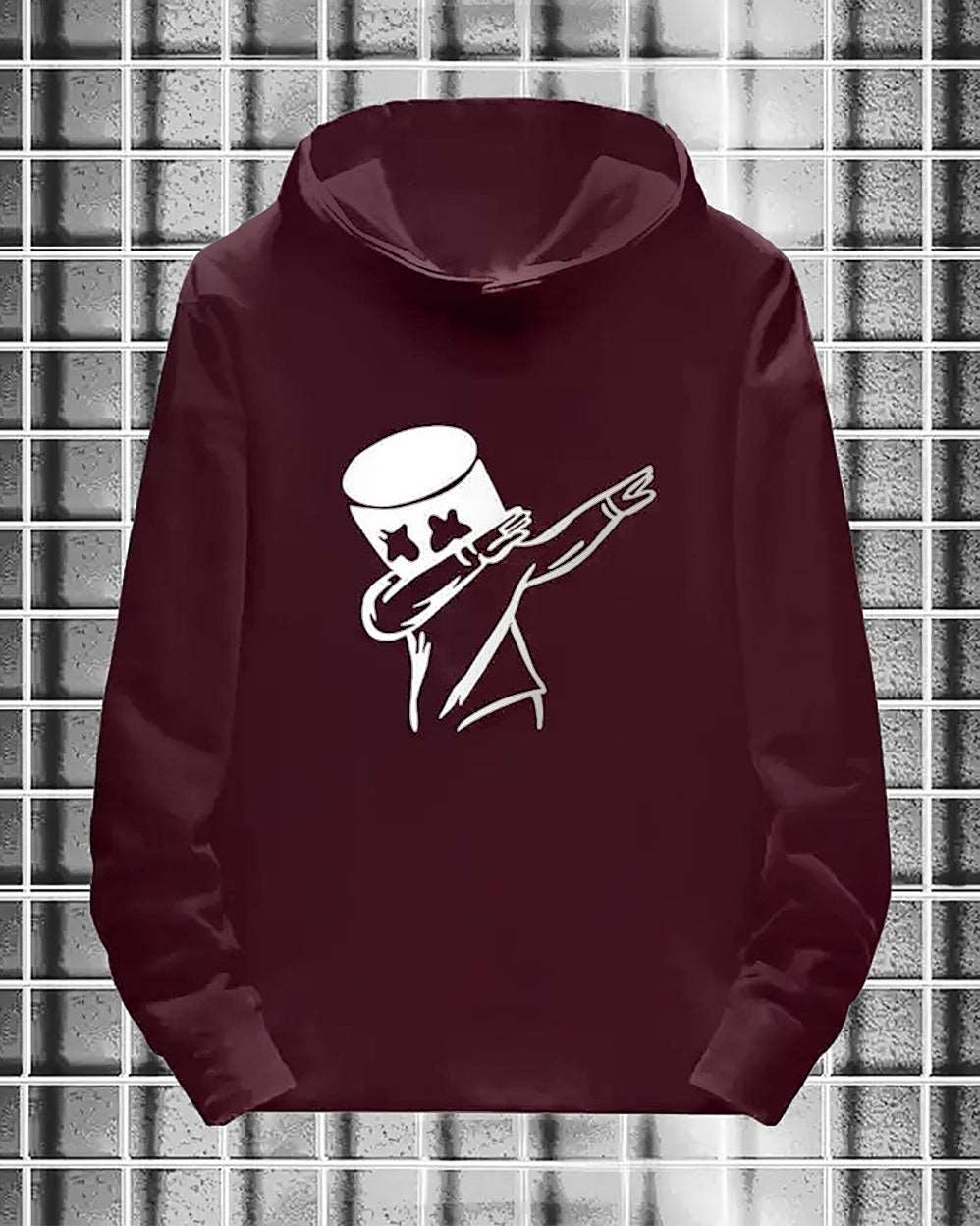 #color_maroon Hoodie Marshmellow Printed T Shirts - FastColors