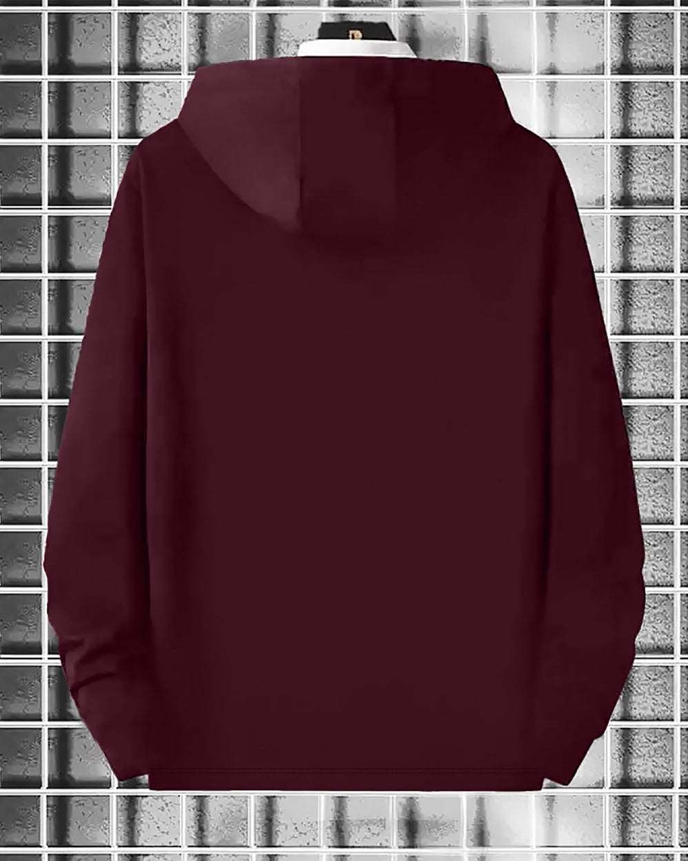 Hoodie Marshmellow Printed T Shirts - FastColors #color_maroon