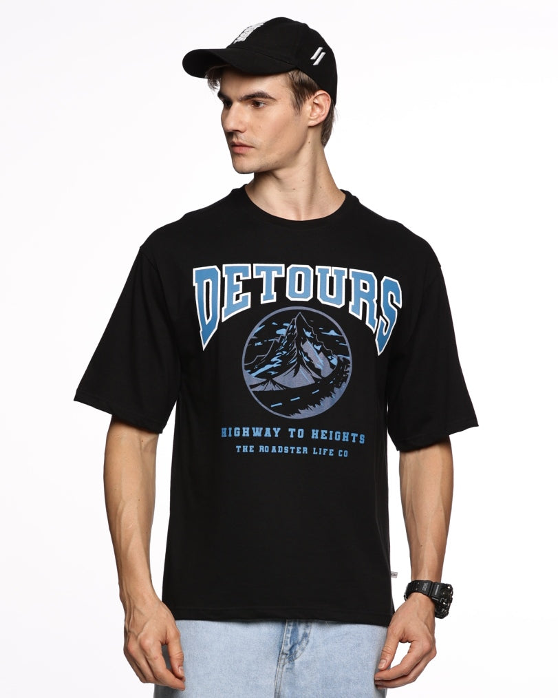 Cali Dreamin': Men's Half-Sleeve Sunset Print Pure Cotton T-Shirt