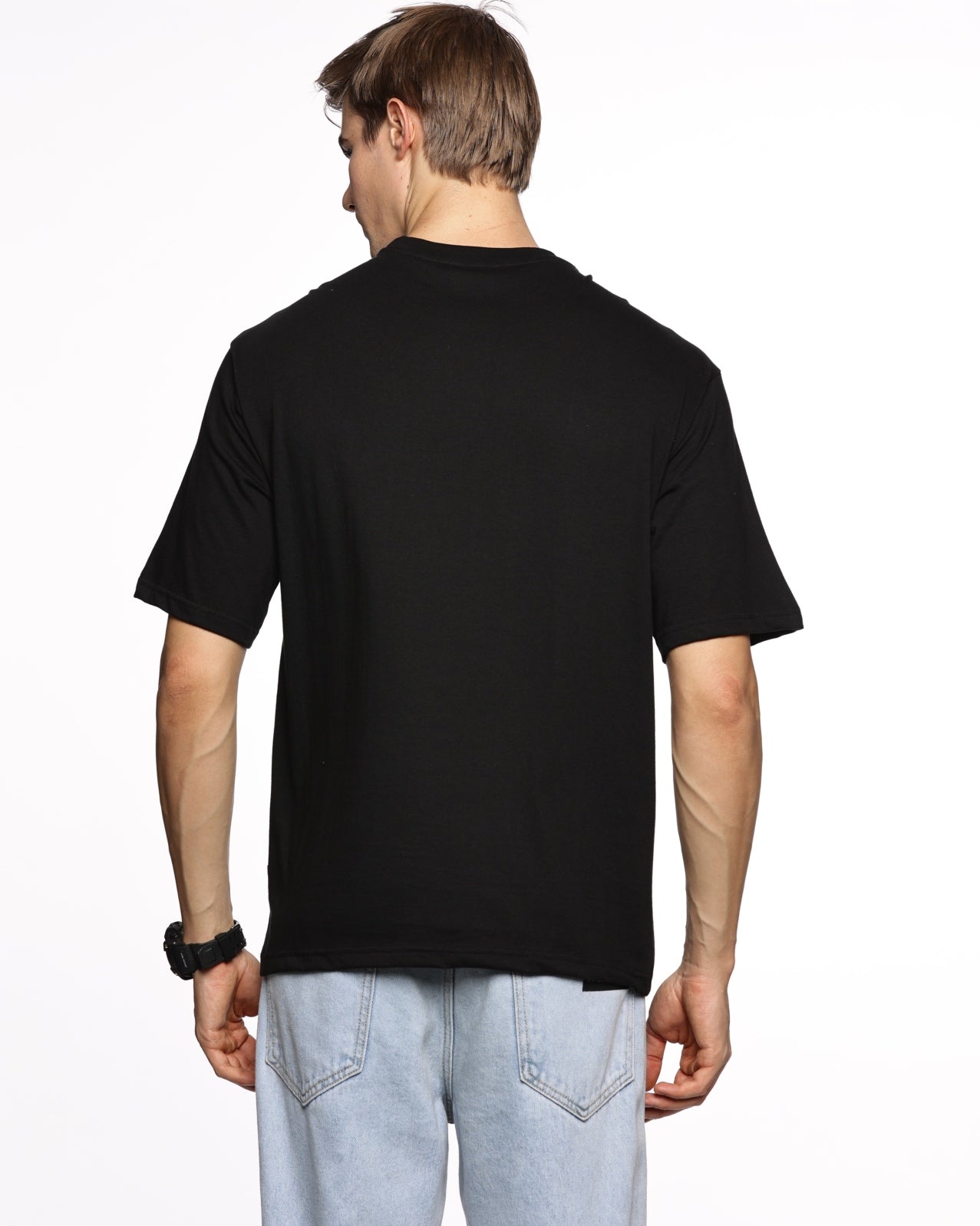 Desert Mirage: Men's Half-Sleeve Cactus Print Pure Cotton T-Shirt