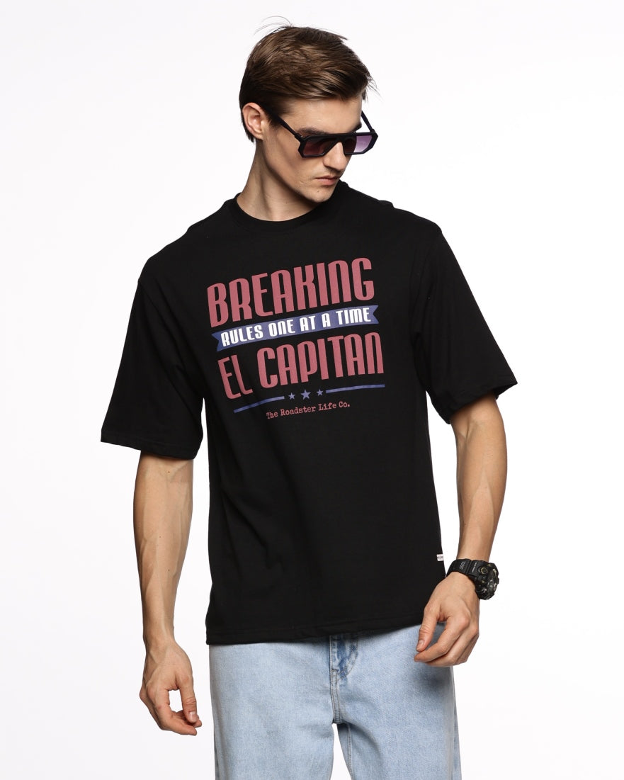 Desert Mirage: Men's Half-Sleeve Cactus Print Pure Cotton T-Shirt