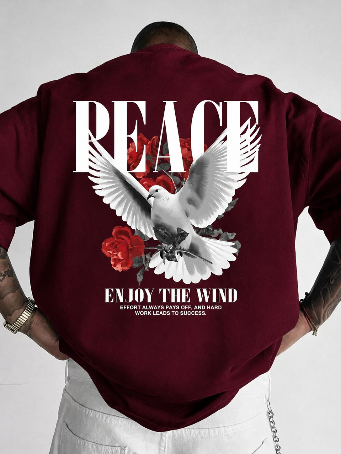 Men Graphic Print Round Neck Cotton Blend T-Shirt