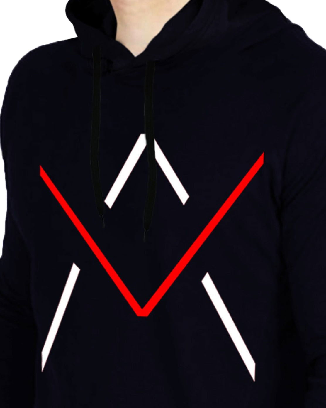 Navy V hoodies t-shirt for men - FastColors - V Hoodie T Shirt - FastColors - #tag1# - #tag2# - #tag3# - #color_Navy