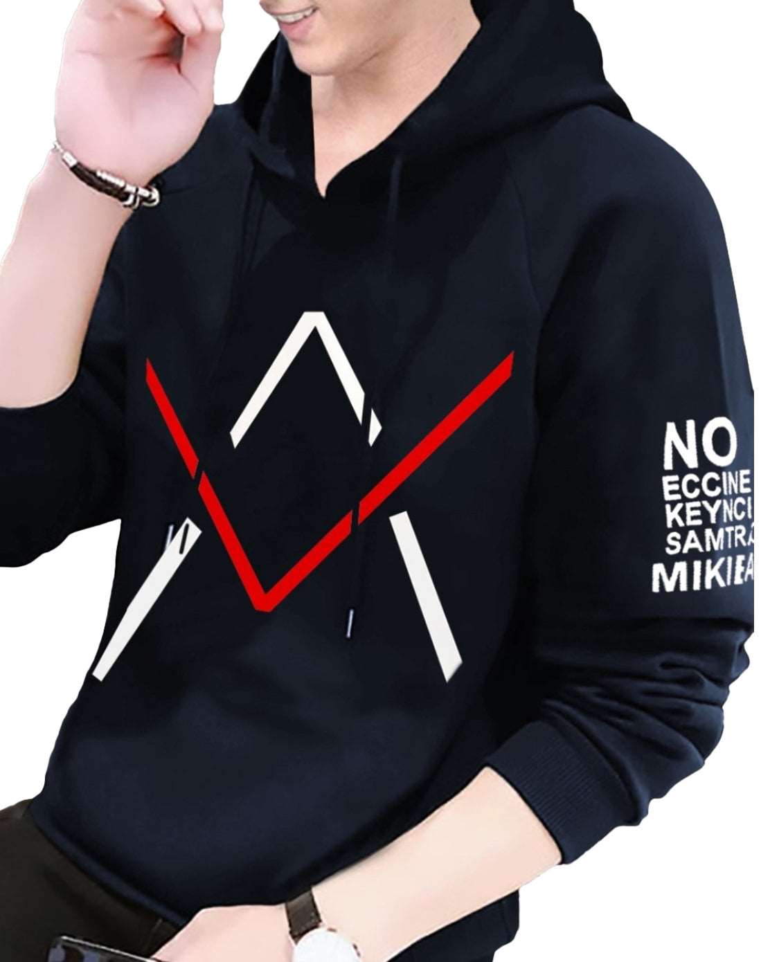 #color_Navy Navy V hoodies t-shirt for men - FastColors - V Hoodie T Shirt - FastColors - #tag1# - #tag2# - #tag3# -