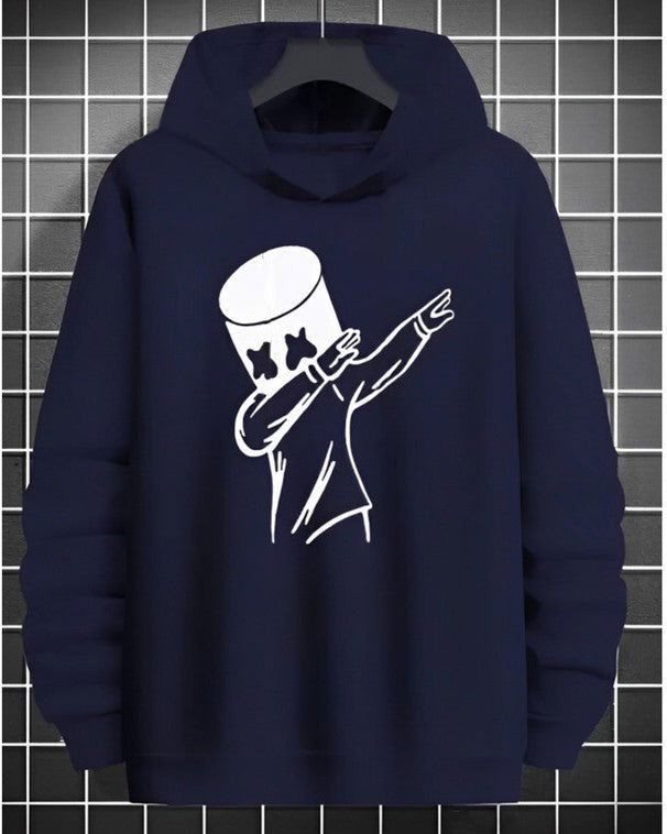 #color_Navy Marshemllow Hoodie Men's Sweatshirt - FastColors
