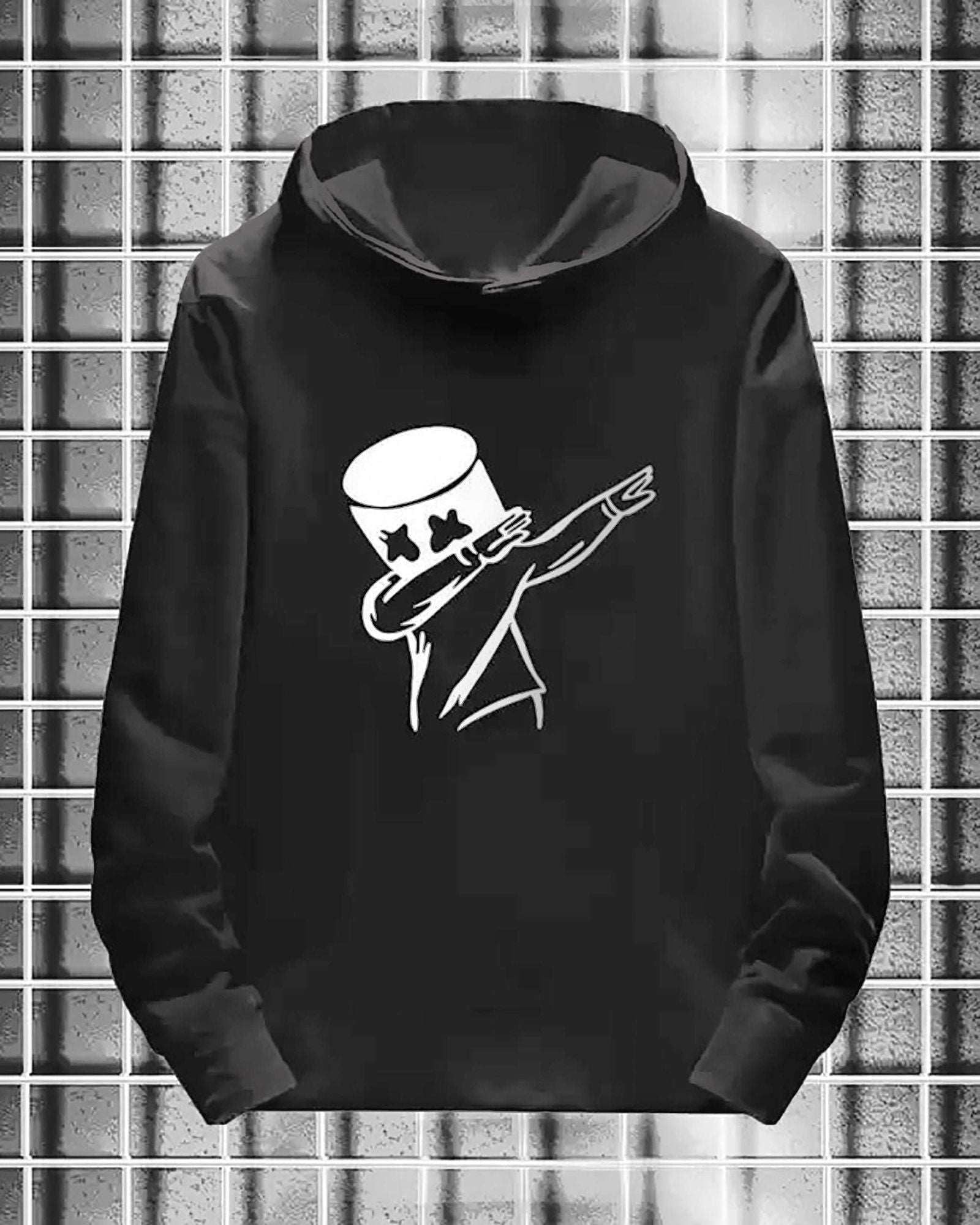 Marshmellow Printed hoodies t-shirt for men - FastColors - #color_Gray Hoodie Marshmellow Printed T Shirts - FastColors - #tag1# - #tag2# - #tag3# -
