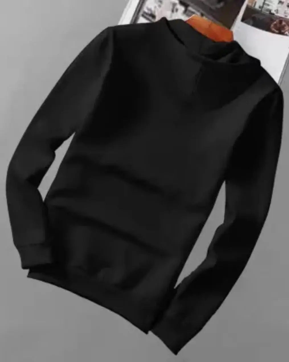 Men's Navy Blue Hoodie Sweatshirt - FastColors #color_Black