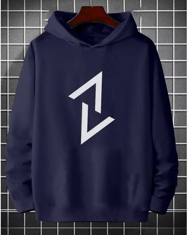 #color_Navy Mens Hooded Winter SweatShirts - FastColors