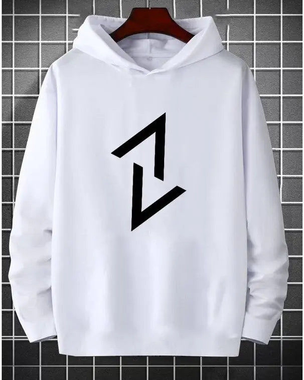 #color_White Mens Hooded Winter SweatShirts - FastColors