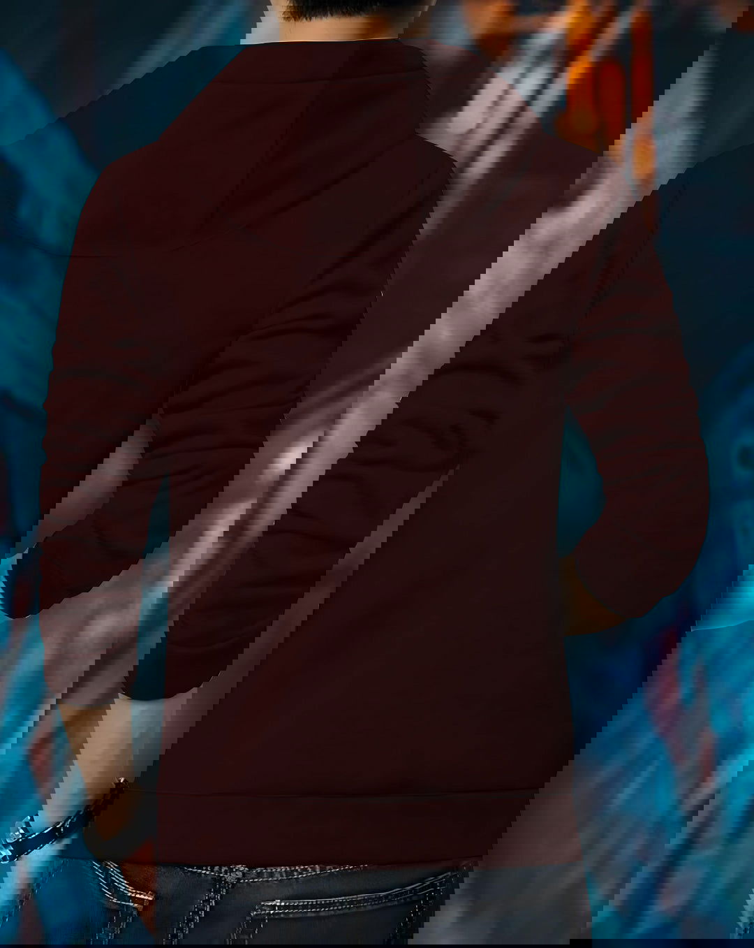 Printed All Over Hoodie Jackets/Maroon - FastColors - Printed Hooded Jackets-Maroon - #tag1# - #tag2# - #tag3# -