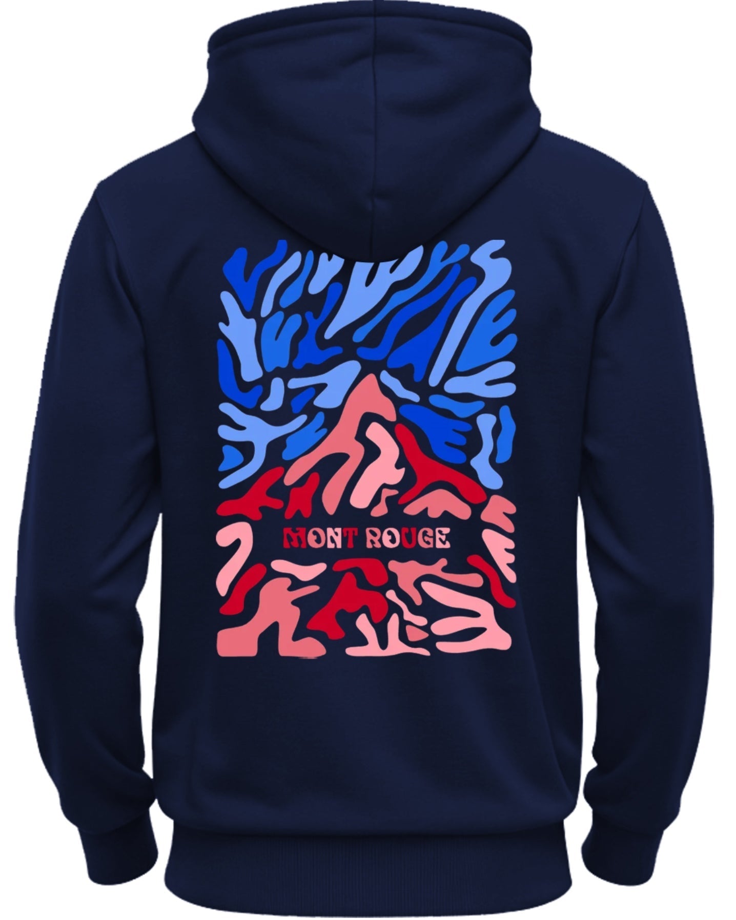 Printed Hooded Neck Sweatshirt/Navy - FastColors - Printed Hooded Neck Sweatshirts Navy - #tag1# - #tag2# - #tag3# -