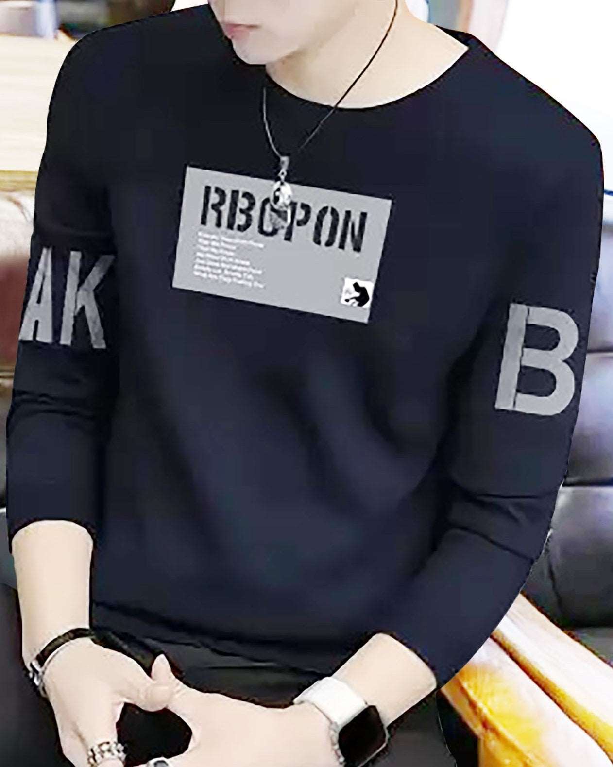 RBCPN full sleeve t-shirt for men - FastColors - #color_Navy RBCPN Men's full Sleeve T-Shirt - FastColors - #tag1# - #tag2# - #tag3# -