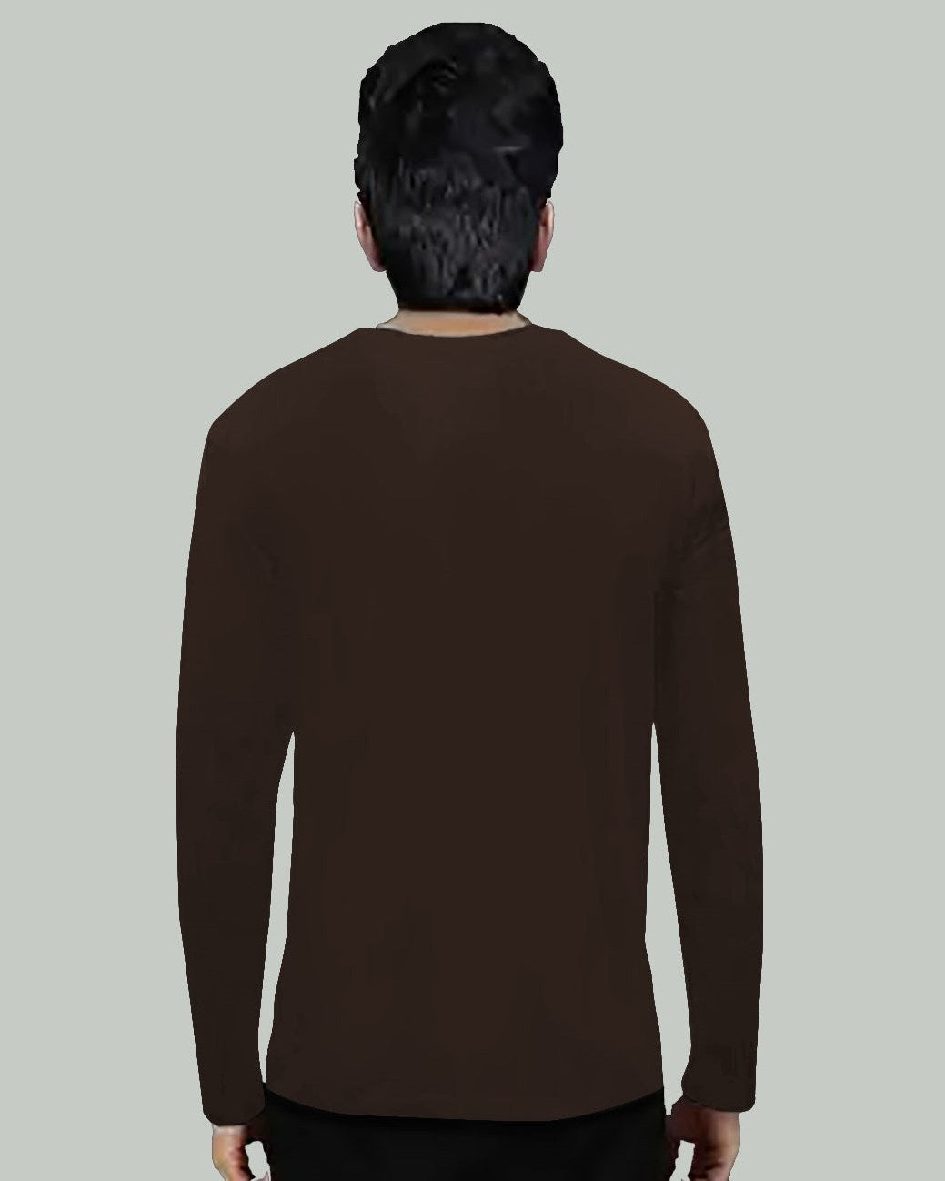 Simple Things full sleeve t-shirt for men - FastColors - Simple Things Full Sleeve Men T-Shirt - FastColors #color_Brown - #tag1# - #tag2# - #tag3# -