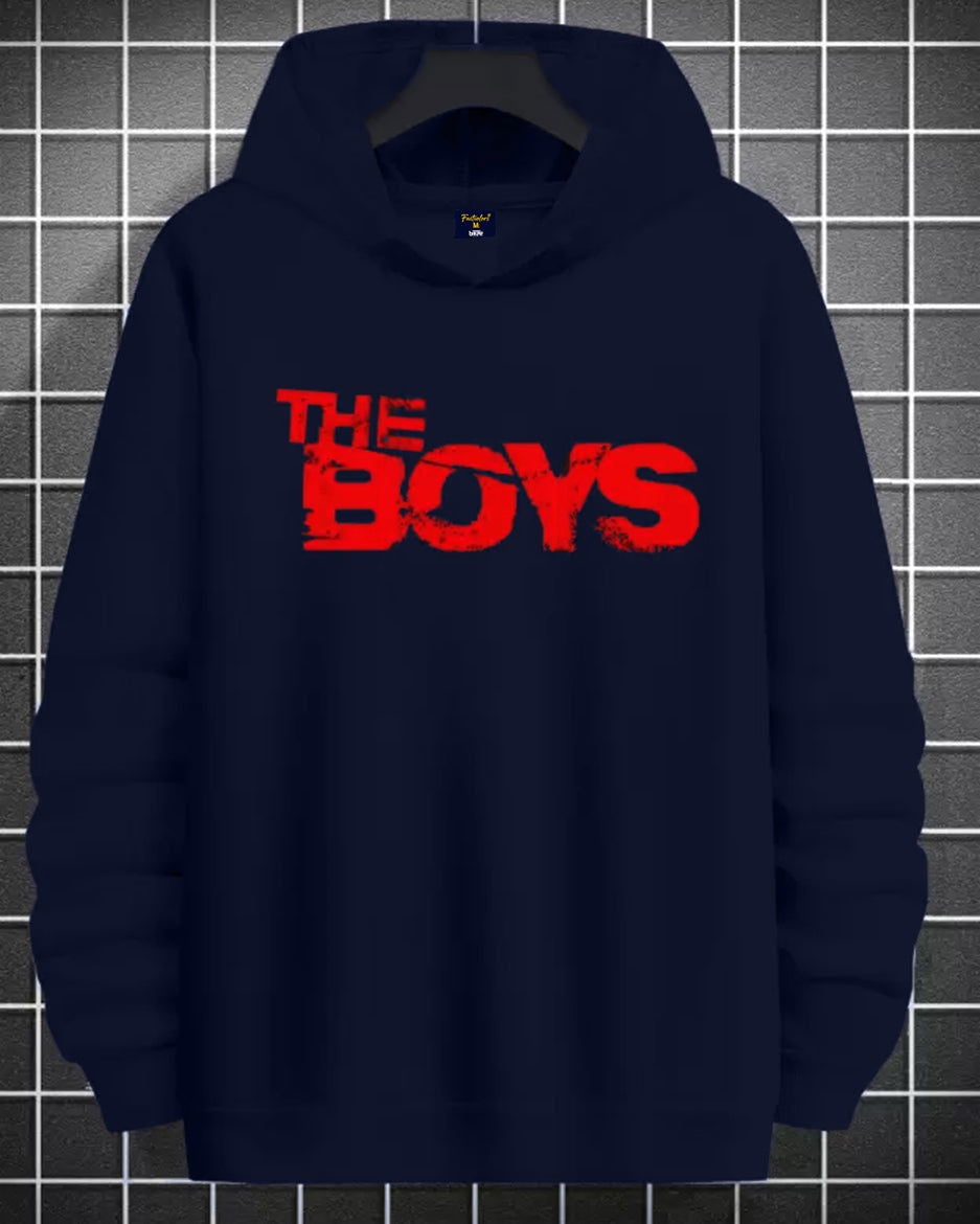 The BOYS Printed Trendy sweatshirts hoodies for men - FastColors - #color_Navy The BOYS Printed Trendy Hoodie Sweatshirts - FastColors - #tag1# - #tag2# - #tag3# -