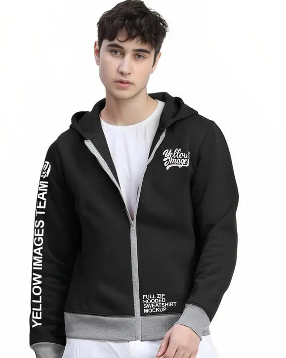 Trendy Men's Zipper jackets for men - FastColors - #color_Black Trendy Men's Zipper Jacket - FastColors - #tag1# - #tag2# - #tag3# -