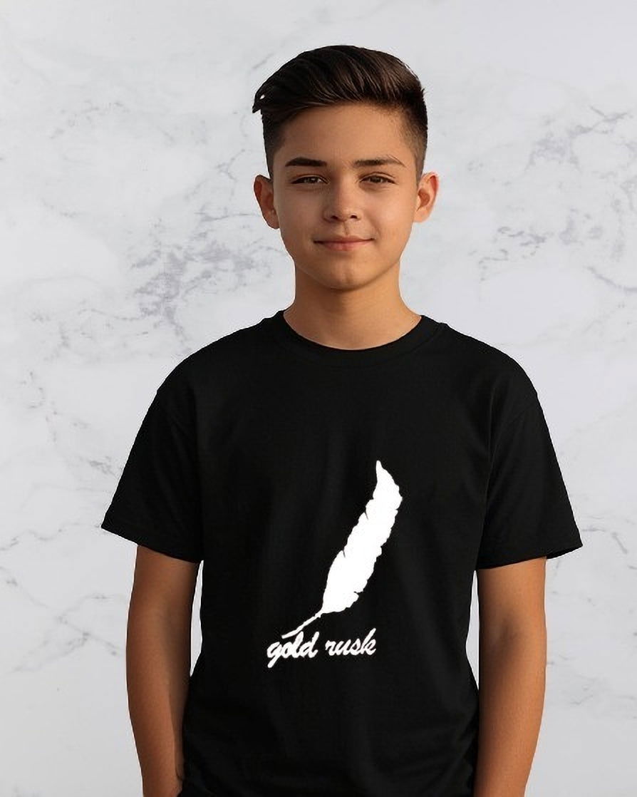 fastcolors-Gold Rusk-printed-half sleeve kids t shirt - FastColors