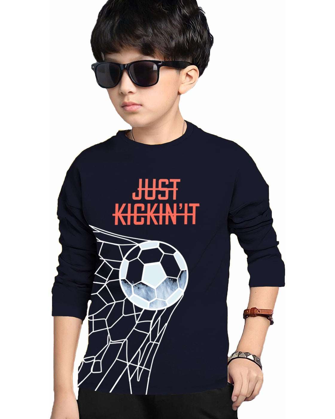 fastcolors-football-printed-kids t shirt - FastColors