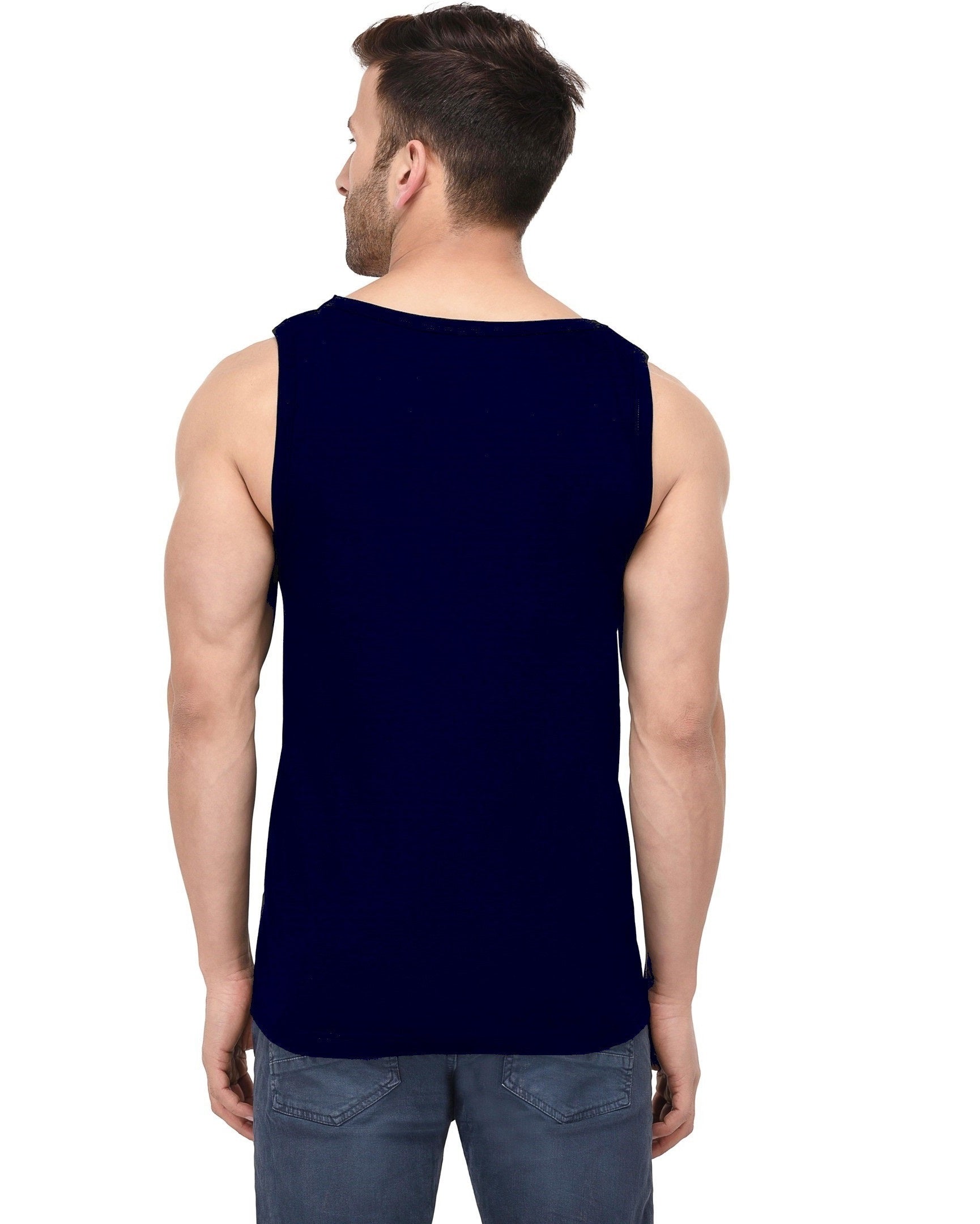 Bold Blocks: Men's Sleeveless Color-Blocked T-Shirt