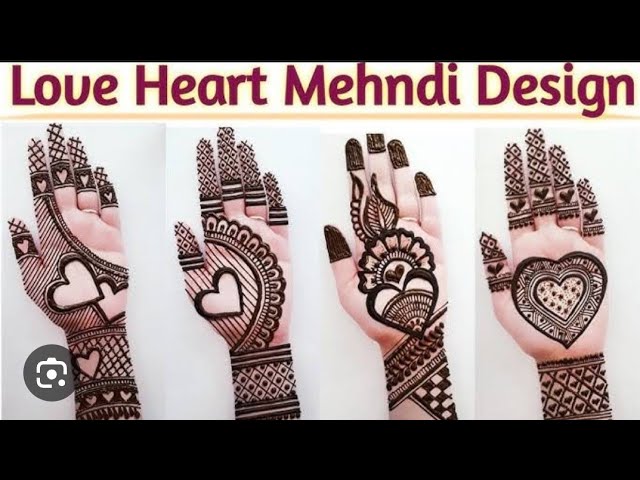 The Symbol of Love: Heart Mehendi Designs You Can't Miss
