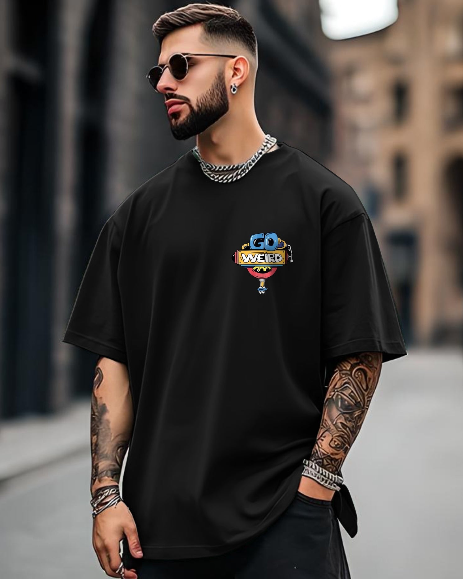 Affordable Cotton Black Five Sleeve T-Shirts – Casual & Elegant-back