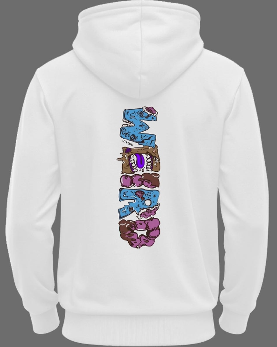 printed hoodies for men Sweatshirt/White