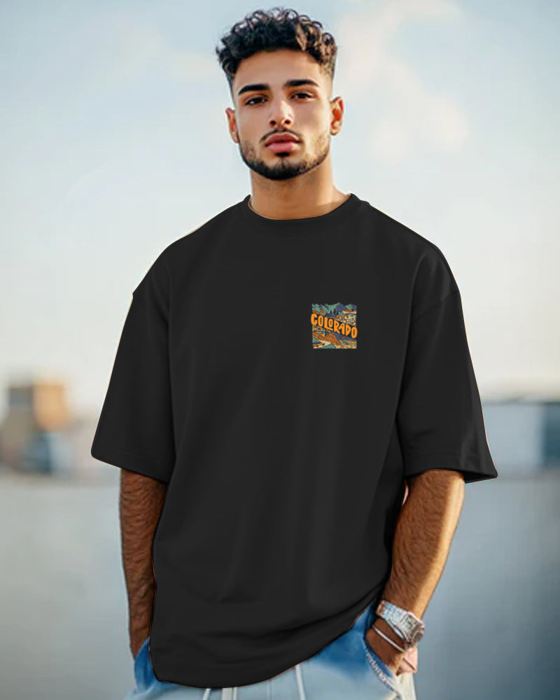 Modern Black Five Sleeve T-Shirts | Fashion Photo Print Collection