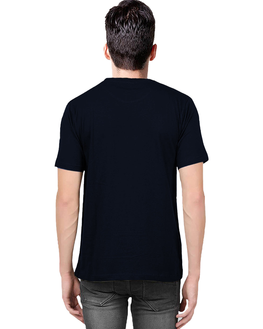 TRAVEL Navy Half Sleeve T-Shirt - FastColors