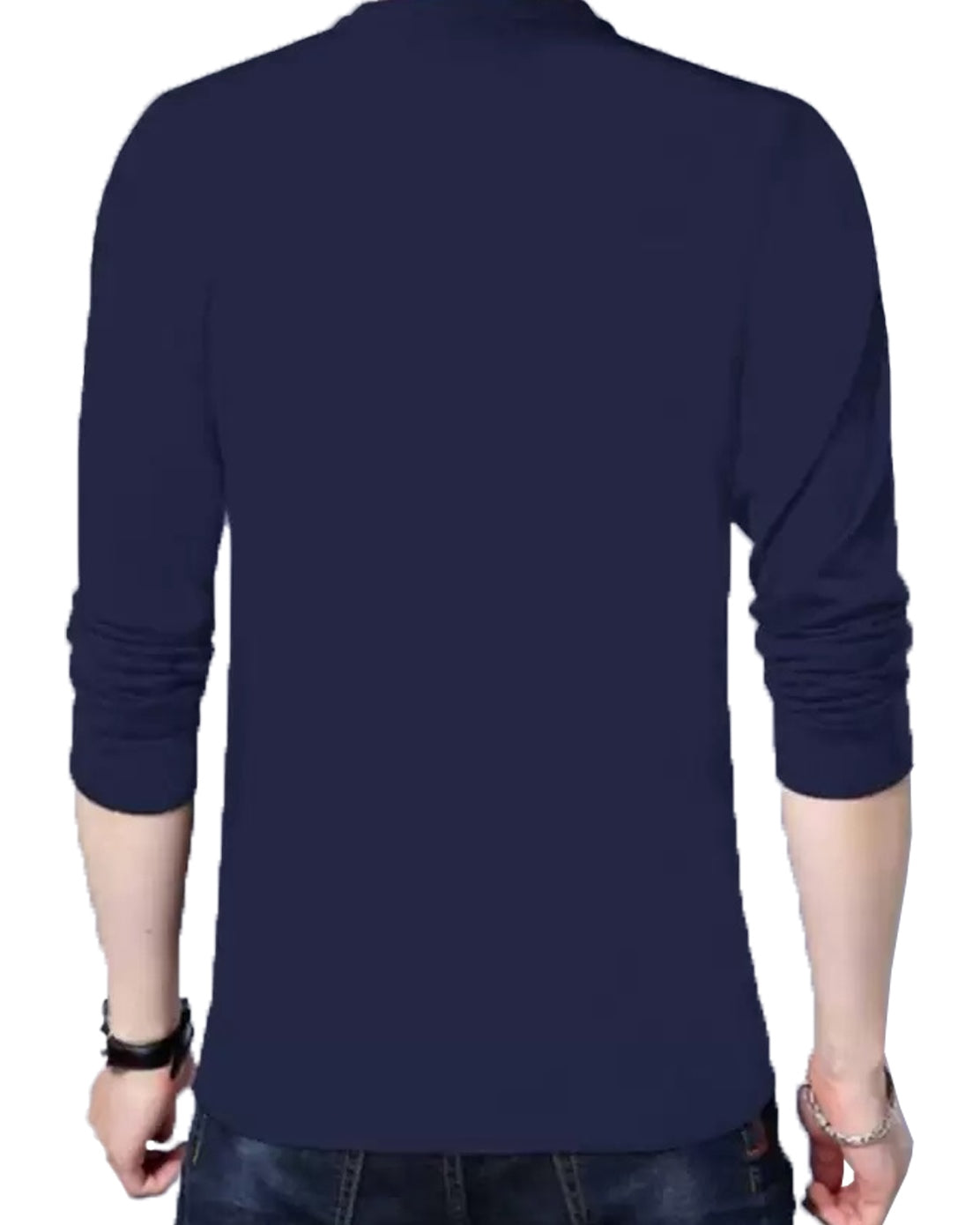 Z Printed Full Sleeve T Shirts - FastColors #color_Navy