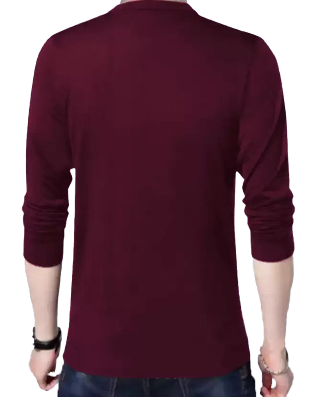 Z Printed Full Sleeve T Shirts - FastColors #color_maroon