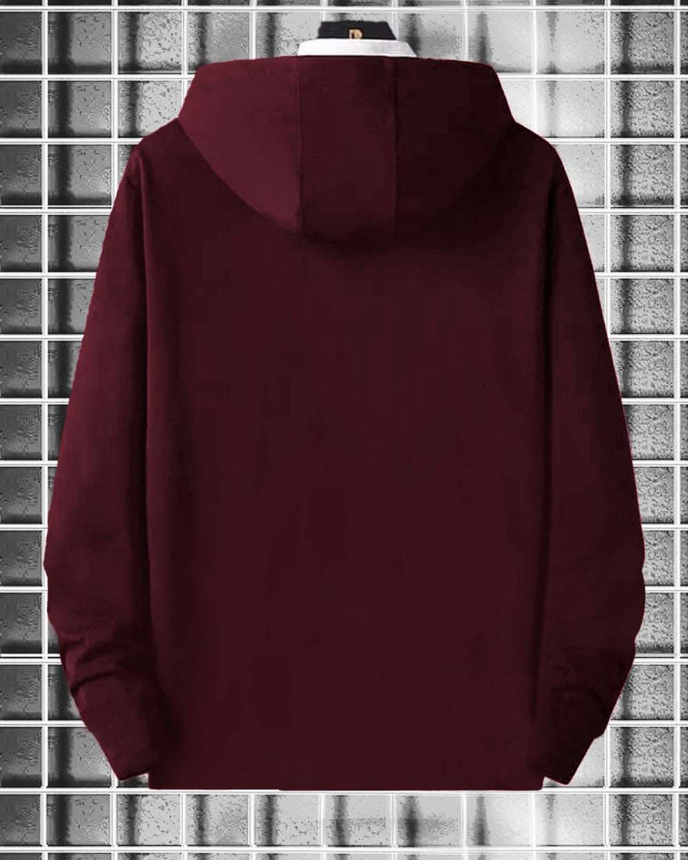 V Hoodie T Shirt - FastColors #color_maroon