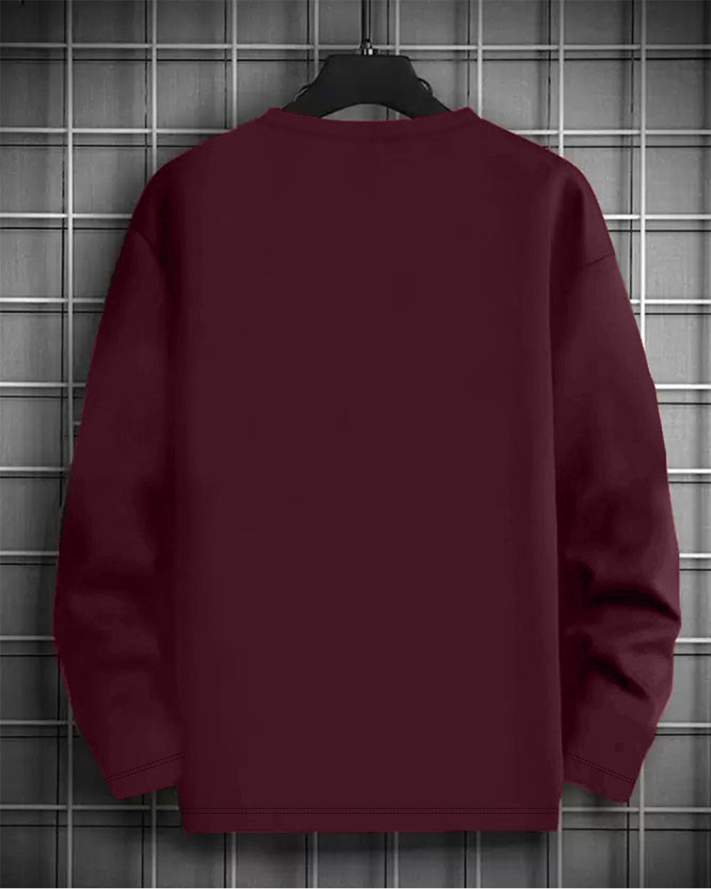 Round Neck Printed SweatShirt - FastColors #color_maroon