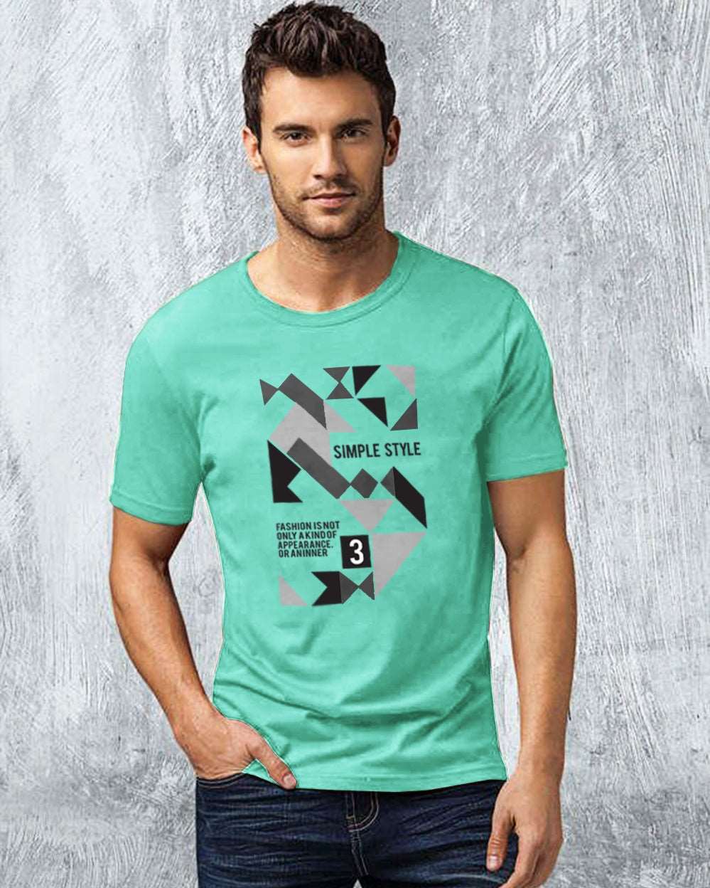 Pure Cotton Printed High-Quality Half Sleeve Men's T-Shirt - FastColors