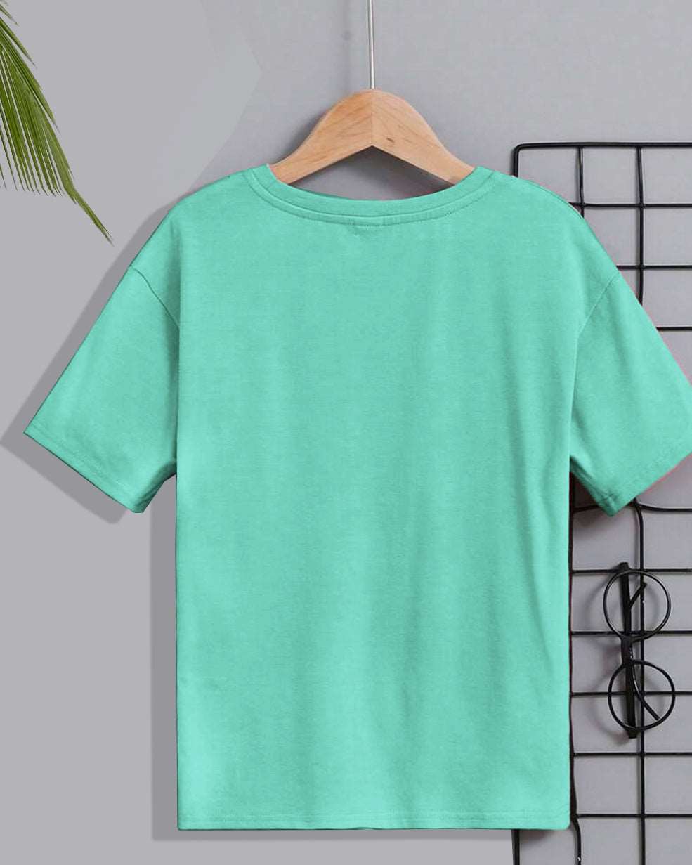 This Pure Cotton Printed Light Green Half Sleeve Men's T-Shirt - FastColors