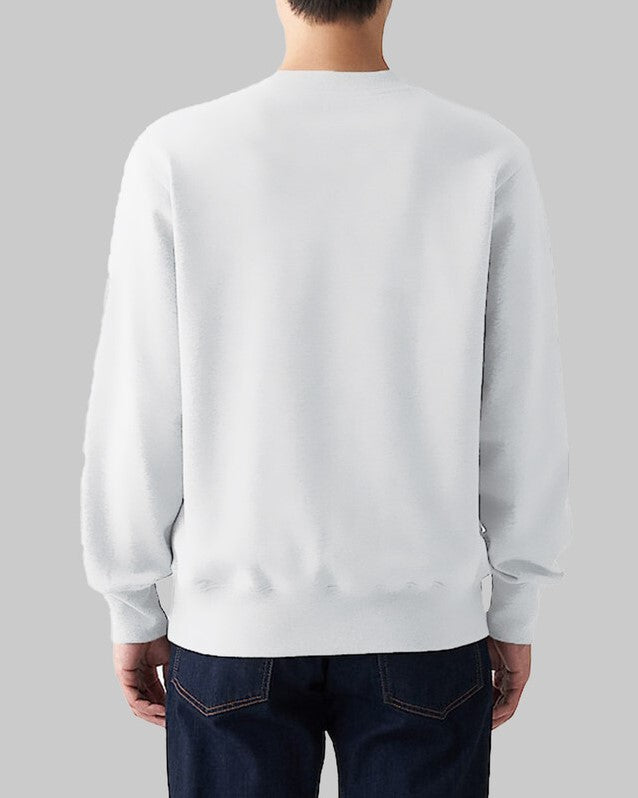 Round Neck Printed Men's Sweatshirt - FastColors #color_White