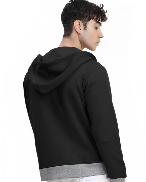 Trendy Men's Zipper Jacket - FastColors #color_Black