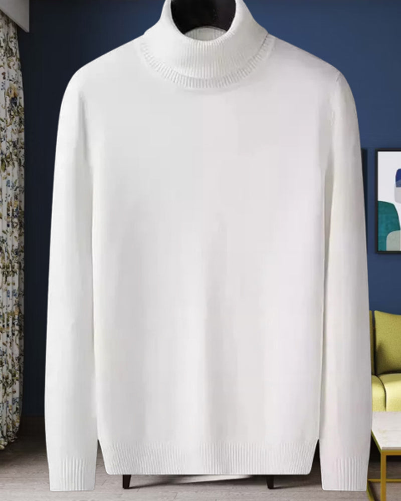 White High Neck Sweater - FastColors