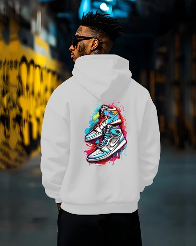 Printed hoodies for men / White