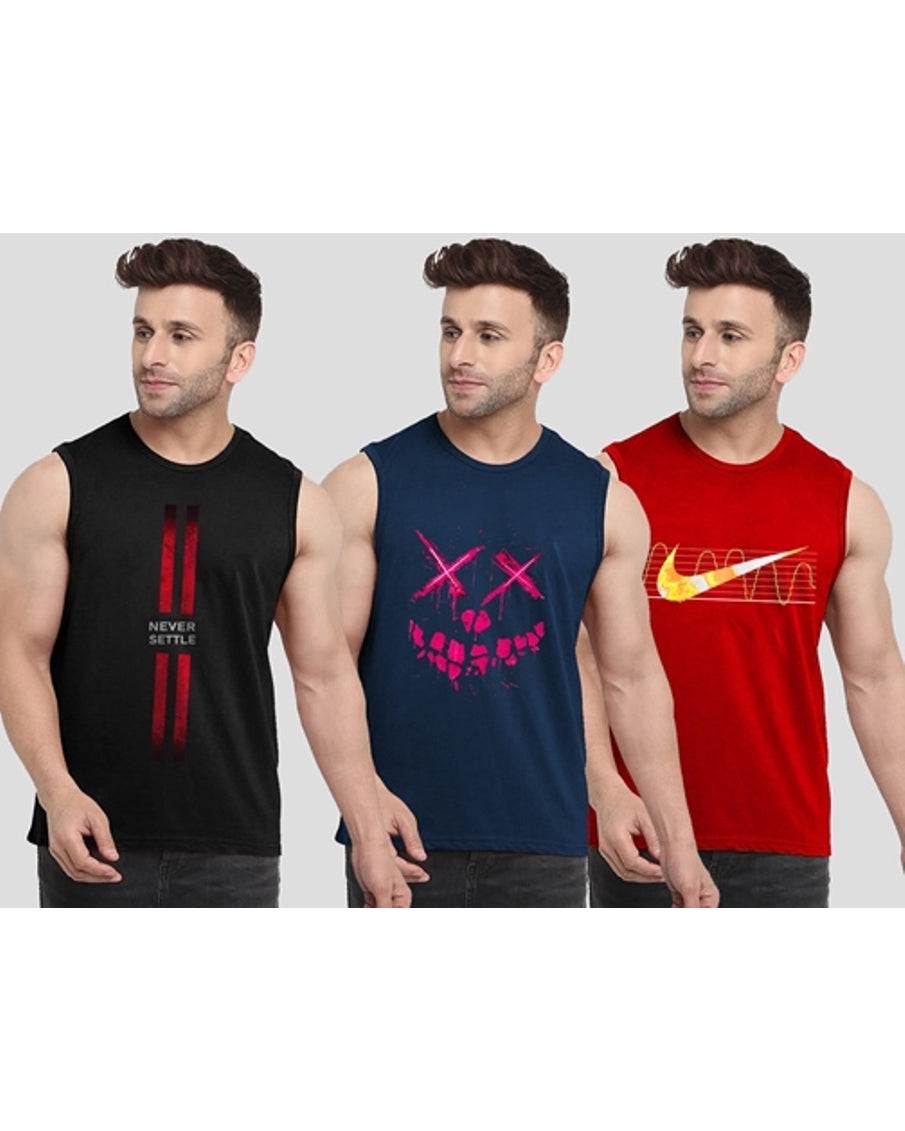 Black Printed Men's Vests for Summer: Lightweight and Stylish