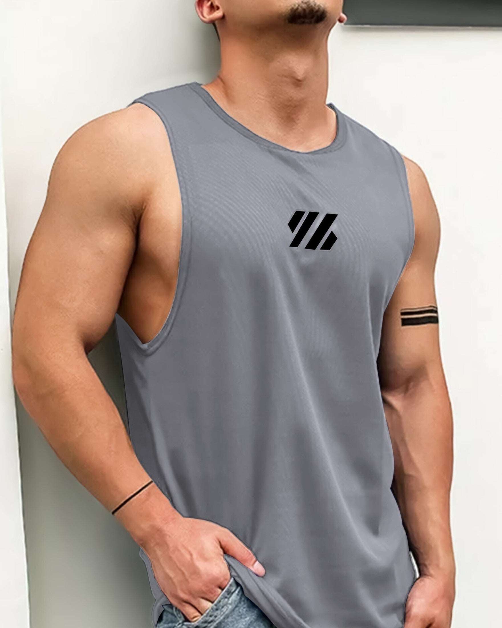 #color_Grey FastColors-Placement-Printed-Vests-Pack-of-1 - FastColors