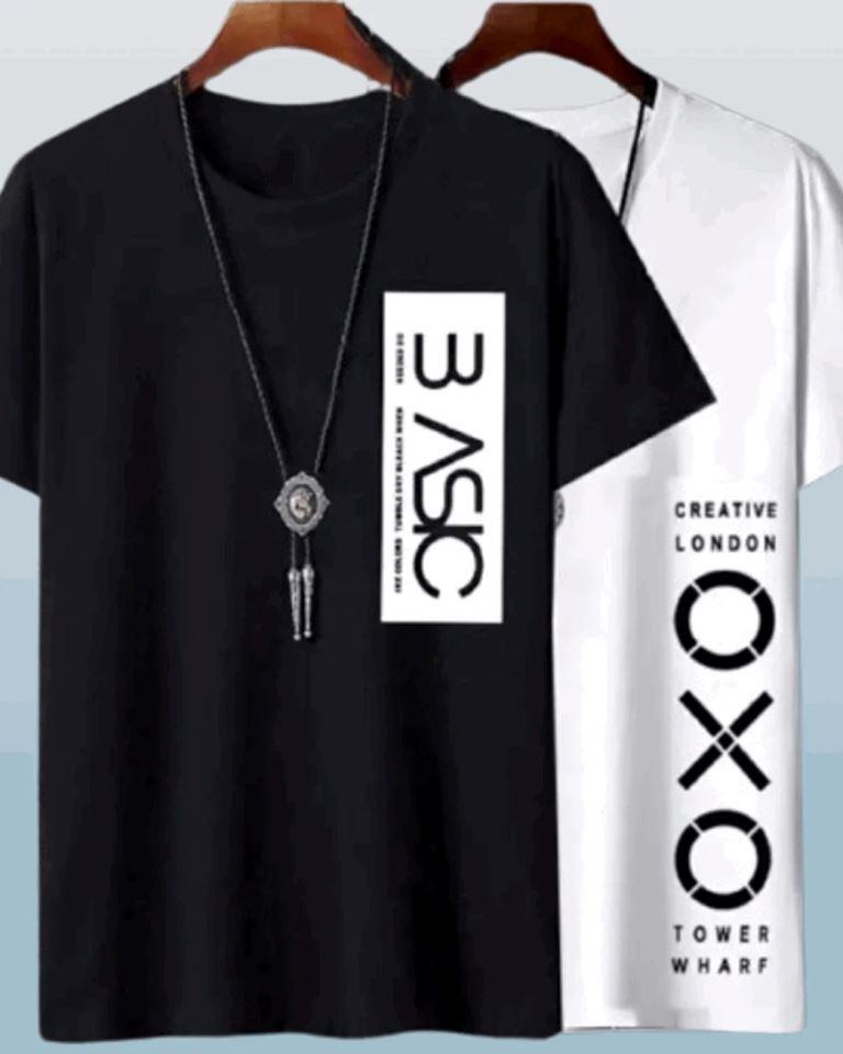 BASE OXO Printed half sleeve combo t-shirt for men - FastColors - Half sleeve tshirt - #tag1# - #tag2# - #tag3# -