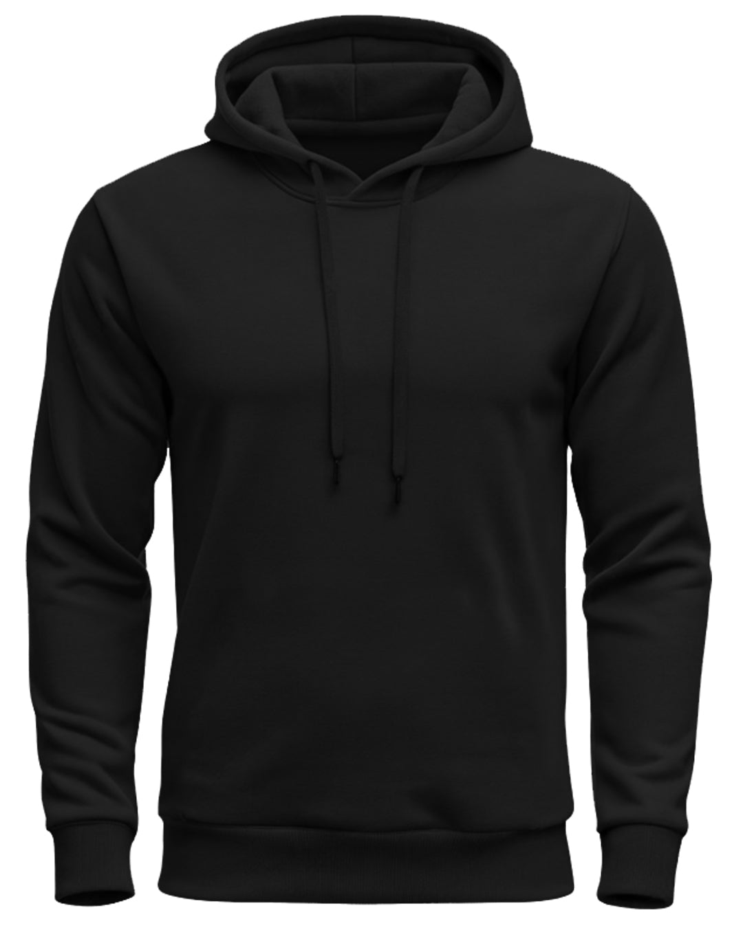 Back Printed black hoodie mens