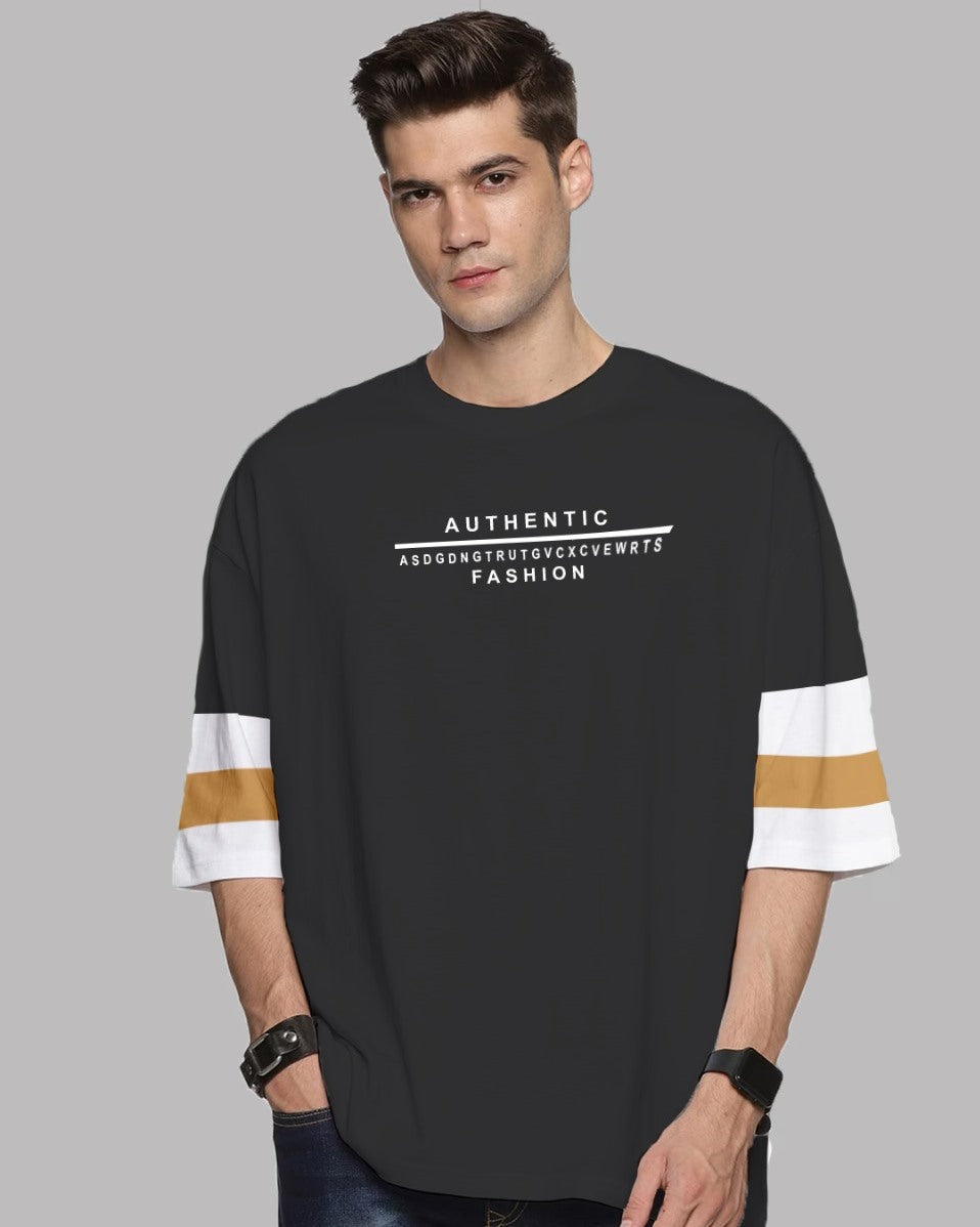 Black oversize t shirt for men - FastColors - Oversize Tshirt - FastColors - #tag1# - #tag2# - #tag3# - 