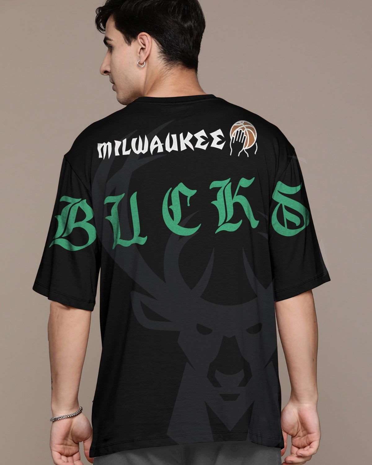 Bucks Back Printed oversize t-shirt for men - FastColors - Back Printed Oversize T-Shirts - FastColors - #tag1# - #tag2# - #tag3# - 