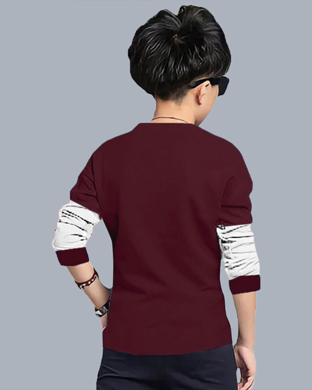 Color Blocked Because Printed Boys Apparel Top and Bottom Set - FastColors