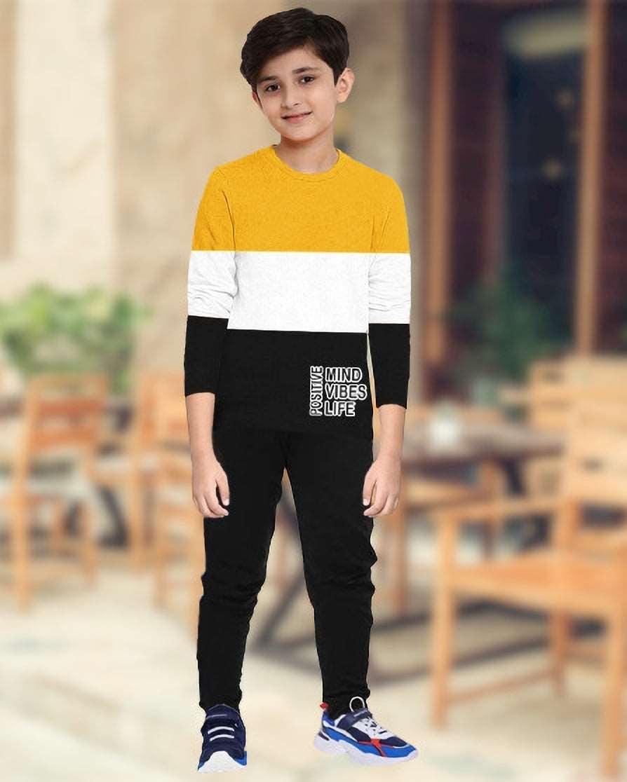 Color Blocked Boys Apparel Top and Bottom Set - FastColors