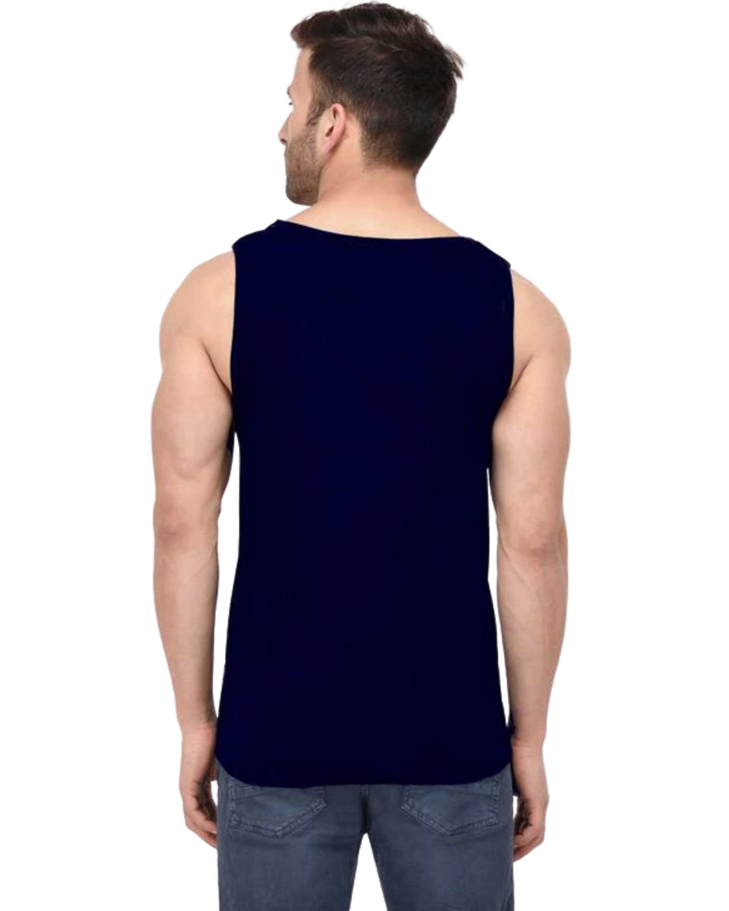 Color Blocked Single Vest - FastColors #color_Red