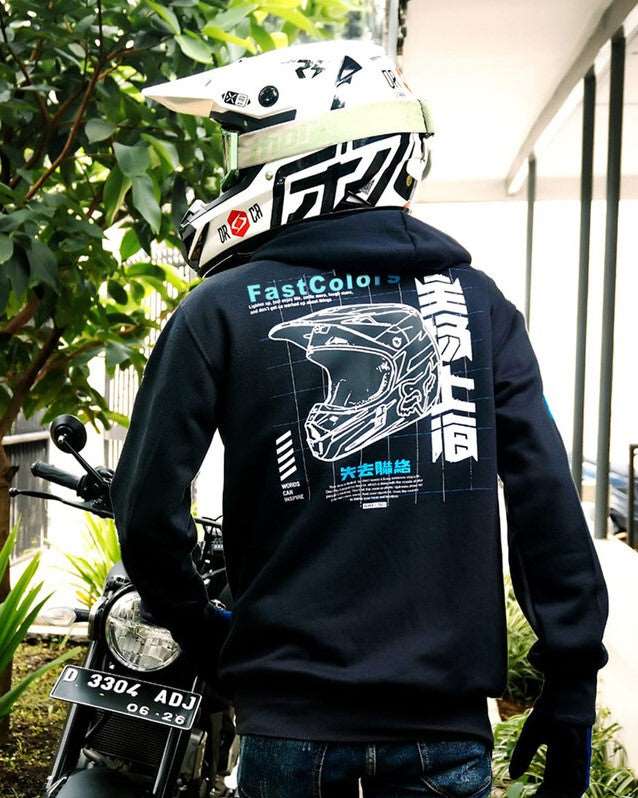 FastColors Back Printed Hoodie Sweatshirt - FastColors