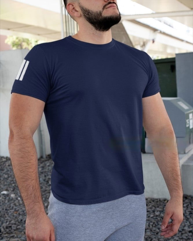 FastColors Half Sleeve Solid Men Round Neck Polyester T-Shirt - FastColors