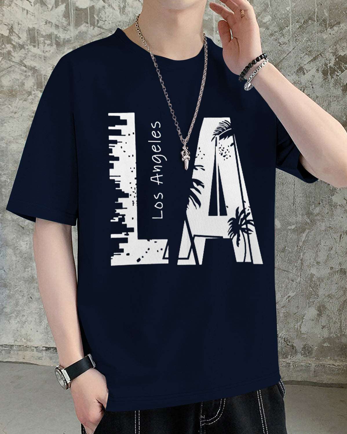 FastColors Polyester Men Round Neck Printed T-Shirt - FastColors